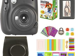 Fujifilm Instax Mini 11 Camera with Fujifilm Instant Mini Film (20 Sheets) Bundle with Deals Number One Accessories Including Carrying Case