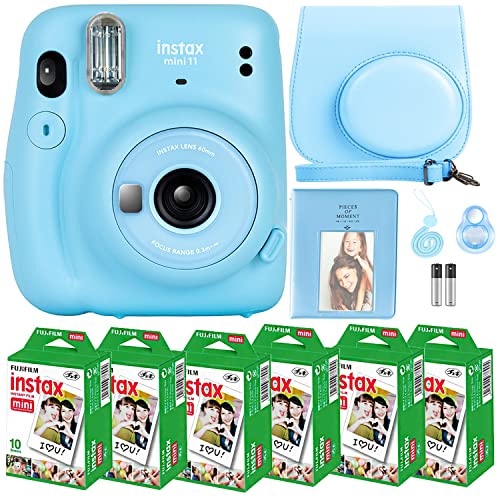 Fujifilm Instax Mini 11 Camera with Fujifilm Instant Mini Film (60 Sheets) Bundle with Deals Number One Accessories Including Carrying Case Fujifilm Instax Mini 11 Camera with Fujifilm Instant Mini Film (60 Sheets) Bundle with Deals Number One Accessories Including Carrying Case