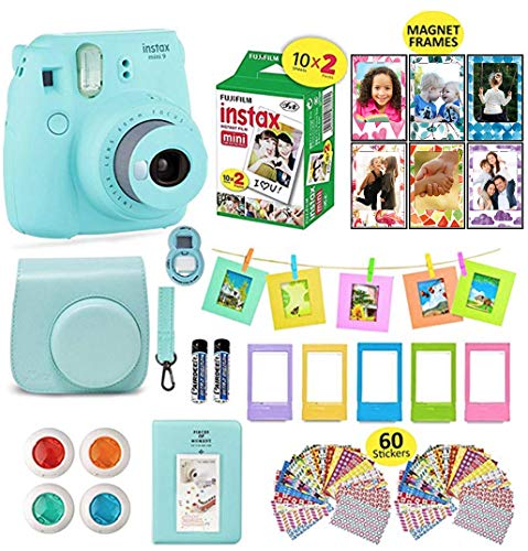 Fujifilm Instax Mini 9 Instant Camera + Shutter Compatible Carrying Case + Fuji Film Value Pack (20 Sheets) + Shutter Accessories Bundle Fujifilm Instax Mini 9 Instant Camera + Shutter Compatible Carrying Case + Fuji Film Value Pack (20 Sheets) + Shutter Accessories Bundle