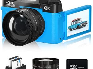 4K Vlogging Camera 48MP Digital Camera for Photography on YouTube with WiFi
