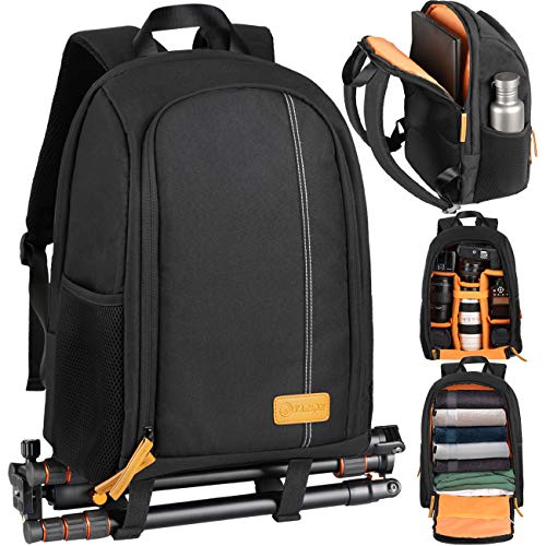 TARION Camera Backpack Waterproof Camera Bag Large Capacity Camera Case Photography Backpack with 15 Inch Laptop Compartment Rain Cover for Men Women Photographer DSLR SLR Cameras Lens Tripod TARION Camera Backpack Waterproof Camera Bag Large Capacity Camera Case Photography Backpack with 15 Inch Laptop Compartment Rain Cover for Men Women Photographer DSLR SLR Cameras Lens Tripod