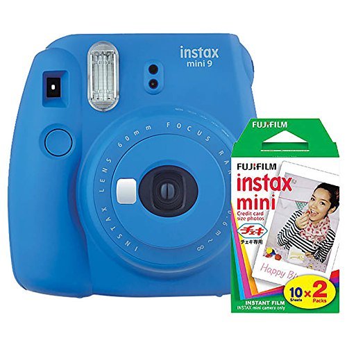 Fujifilm Instax Mini 9 Instant Camera (Cobalt Blue) with Film Twin Pack Bundle (2 Items) Fujifilm Instax Mini 9 Instant Camera (Cobalt Blue) with Film Twin Pack Bundle (2 Items)