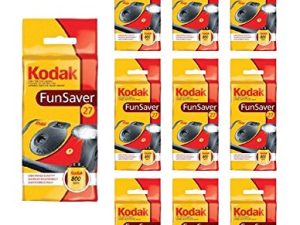 10x Kodak Disposable Camera FunSaver Flash 35mm Film One Time Use
