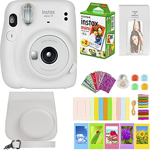 Fujifilm Instax Mini 11 Camera with Fujifilm Instant Mini Film (20 Sheets) Bundle with Deals Number One Accessories Including Carrying Case Fujifilm Instax Mini 11 Camera with Fujifilm Instant Mini Film (20 Sheets) Bundle with Deals Number One Accessories Including Carrying Case