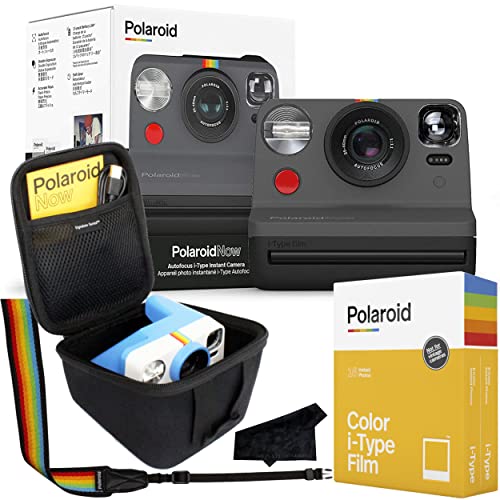 Polaroid Originals Now I-Type Instant Camera with 16 Color Film Photos and Signature Series Case Polaroid Originals Now I-Type Instant Camera with 16 Color Film Photos and Signature Series Case