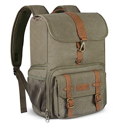 Endurax Canvas Camera Backpack Bag for Photographers DSLR Backpacks fit up to 15.6 Laptop Rain Cover Included Endurax Canvas Camera Backpack Bag for Photographers DSLR Backpacks fit up to 15.6 Laptop Rain Cover Included