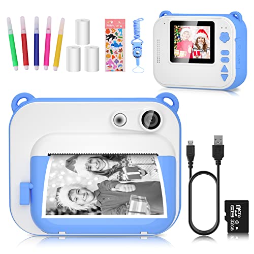 Kids Instant Camera for 3-12 Years Old Kids Toddlers Childrens Boys Girls Christmas Birthday Gifts 2.0 Inch Screen 12MP / 1080P HD Video Camera Baby Instant Print Digital Camera Kids Instant Camera for 3-12 Years Old Kids Toddlers Childrens Boys Girls Christmas Birthday Gifts 2.0 Inch Screen 12MP / 1080P HD Video Camera Baby Instant Print Digital Camera