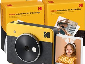 Kodak Mini Shot 3 Retro (60 Sheets) 3x3 2-in-1 Instant Camera & Photo Printer