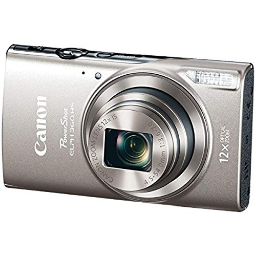 Canon PowerShot ELPH 360 Digital Camera w/ 12x Optical Zoom and Image Stabilization - Wi-Fi & NFC Enabled (Silver) Canon PowerShot ELPH 360 Digital Camera w/ 12x Optical Zoom and Image Stabilization - Wi-Fi & NFC Enabled (Silver)
