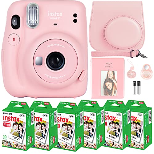Fujifilm Instax Mini 11 Camera with Fujifilm Instant Mini Film (60 Sheets) Bundle with Deals Number One Accessories Including Carrying Case Fujifilm Instax Mini 11 Camera with Fujifilm Instant Mini Film (60 Sheets) Bundle with Deals Number One Accessories Including Carrying Case