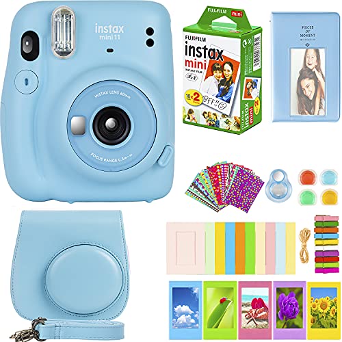 Fujifilm Instax Mini 11 Camera with Fujifilm Instant Mini Film (20 Sheets) Bundle with Deals Number One Accessories Including Carrying Case Fujifilm Instax Mini 11 Camera with Fujifilm Instant Mini Film (20 Sheets) Bundle with Deals Number One Accessories Including Carrying Case