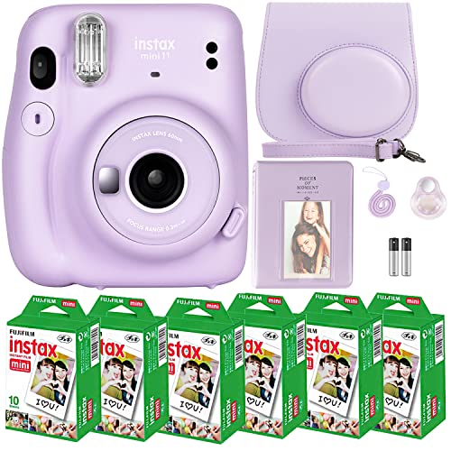 Fujifilm Instax Mini 11 Camera with Fujifilm Instant Mini Film (60 Sheets) Bundle with Deals Number One Accessories Including Carrying Case Fujifilm Instax Mini 11 Camera with Fujifilm Instant Mini Film (60 Sheets) Bundle with Deals Number One Accessories Including Carrying Case