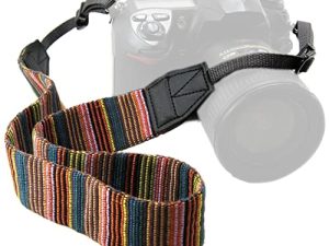CHMETE Bohemia Vintage Universal Adjustable Camera Camcorder Shoulder Neck Strap Belt with Harness Adapter Fits for DSLR Camera