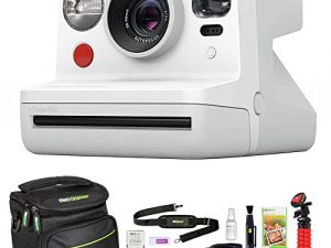 Polaroid Originals PRD9027 Now I-Type Instant Camera - White Bundle with Deco Photo Camera Bag