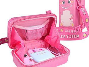 Leayjeen Kids Camera Case Compatible with Dragon Touch/MINIBEAR/VTech KidiZoom PrintCam and More Instant Print Camera for Kids,Kids Digital Camera,Kids Video Camera and Accessories(Case Only)