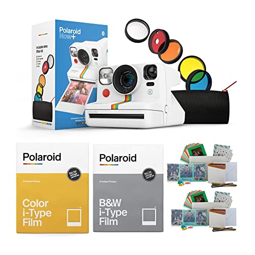 Polaroid Now+ Instant Film Camera Deluxe with Color Instant Film Polaroid Now+ Instant Film Camera Deluxe with Color Instant Film