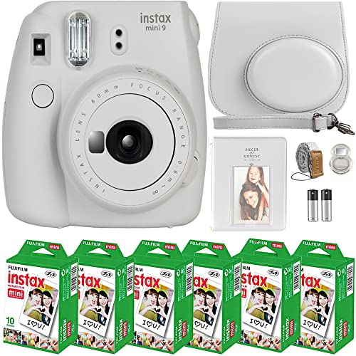 FujiFilm Instax Mini 9 Instant Camera + Fujifilm Instax Mini Film (60 Sheets) Bundle with Deals Number One Accessories Including Carrying Case FujiFilm Instax Mini 9 Instant Camera + Fujifilm Instax Mini Film (60 Sheets) Bundle with Deals Number One Accessories Including Carrying Case