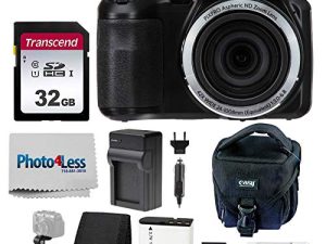 Kodak PIXPRO AZ421 Digital Camera (Black) + Point & Shoot Camera Case + Transcend 32GB SD Memory Card + Extra Battery & Charger + USB Card Reader + Table Tripod + Accessories