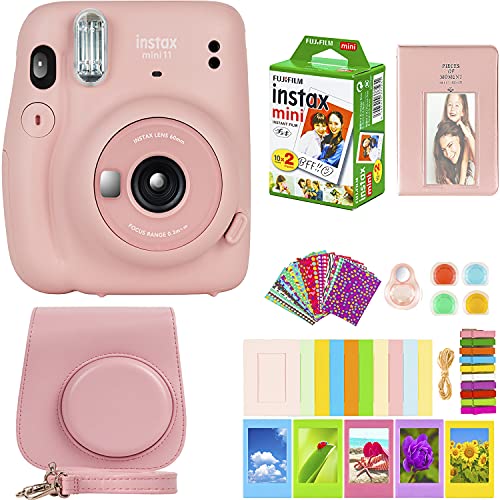 Fujifilm Instax Mini 11 Camera with Fujifilm Instant Mini Film (20 Sheets) Bundle with Deals Number One Accessories Including Carrying Case Fujifilm Instax Mini 11 Camera with Fujifilm Instant Mini Film (20 Sheets) Bundle with Deals Number One Accessories Including Carrying Case