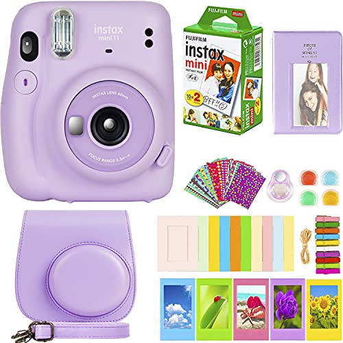 Fujifilm Instax Mini 11 Camera with Fujifilm Instant Mini Film (20 Sheets) Bundle with Deals Number One Accessories Including Carrying Case Fujifilm Instax Mini 11 Camera with Fujifilm Instant Mini Film (20 Sheets) Bundle with Deals Number One Accessories Including Carrying Case