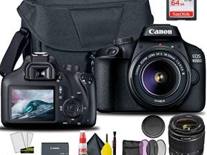 Canon EOS 4000D / Rebel T100 DSLR Camera with 18-55mm Lens + Creative Filter Set