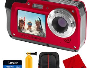 Minolta MN40WP-R 48 MP Dual Screen 2.7K Ultra HD Waterproof Digital Camera